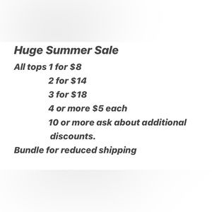 It’s here - the big summer sale